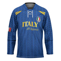 Custom Italy Football 2026 Hockey Jersey Road To Champions - Wonder Print Shop
