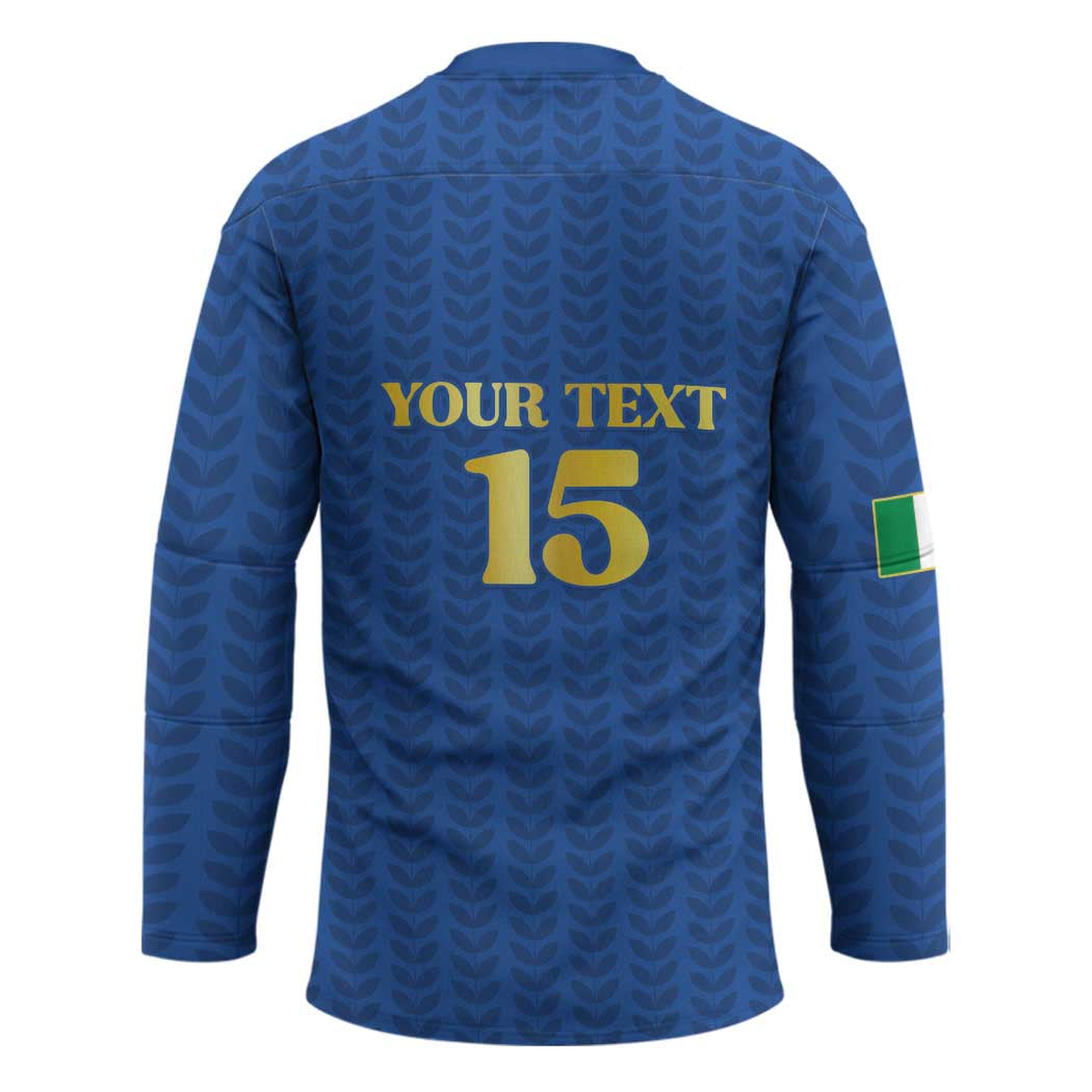 Custom Italy Football 2026 Hockey Jersey Road To Champions - Wonder Print Shop