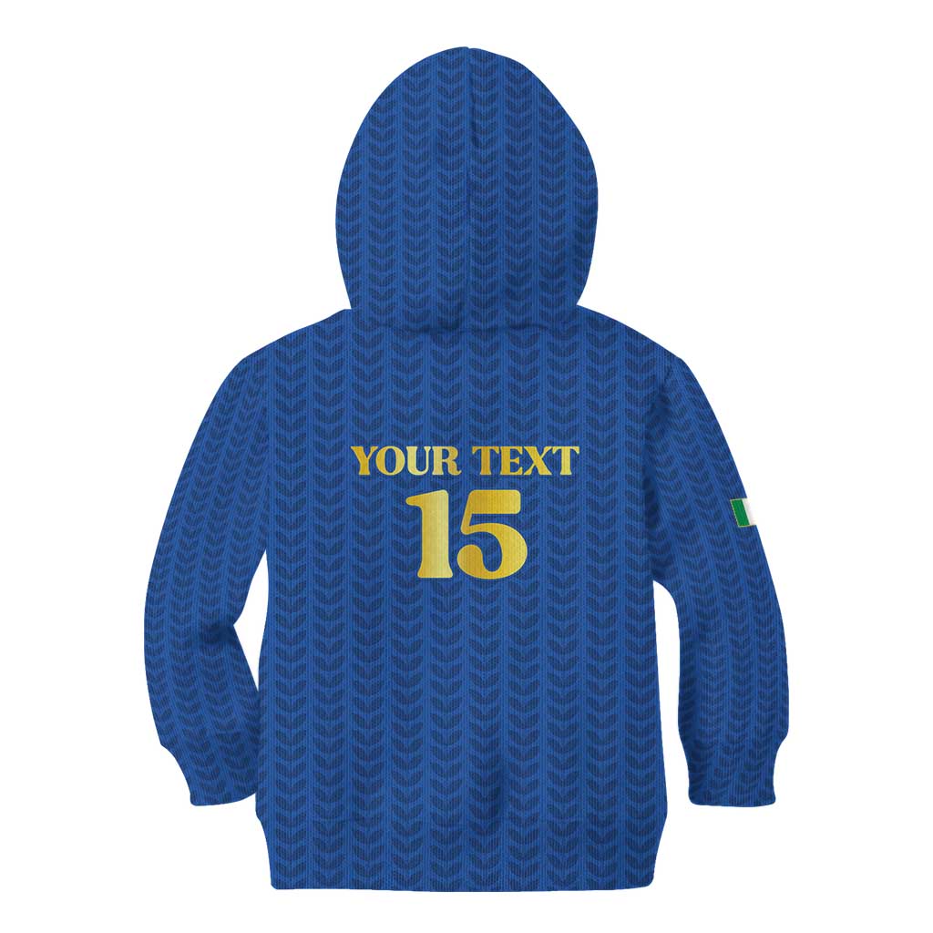 Custom Italy Football 2026 Kid Hoodie Road To Champions - Wonder Print Shop