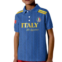 Custom Italy Football 2026 Kid Polo Shirt Road To Champions - Wonder Print Shop