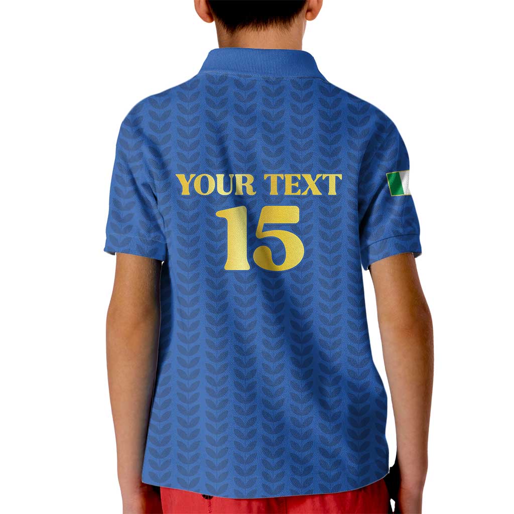 Custom Italy Football 2026 Kid Polo Shirt Road To Champions - Wonder Print Shop