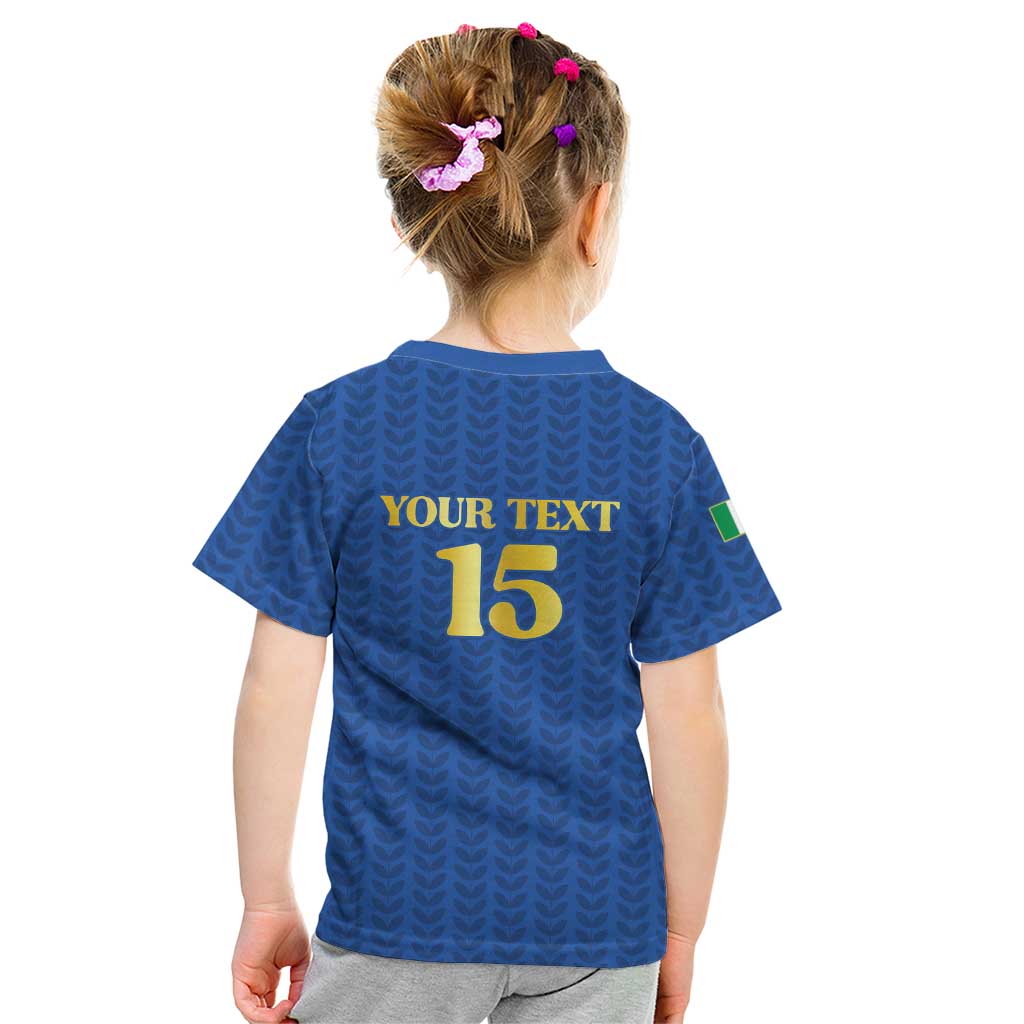 Custom Italy Football 2026 Kid T Shirt Road To Champions - Wonder Print Shop