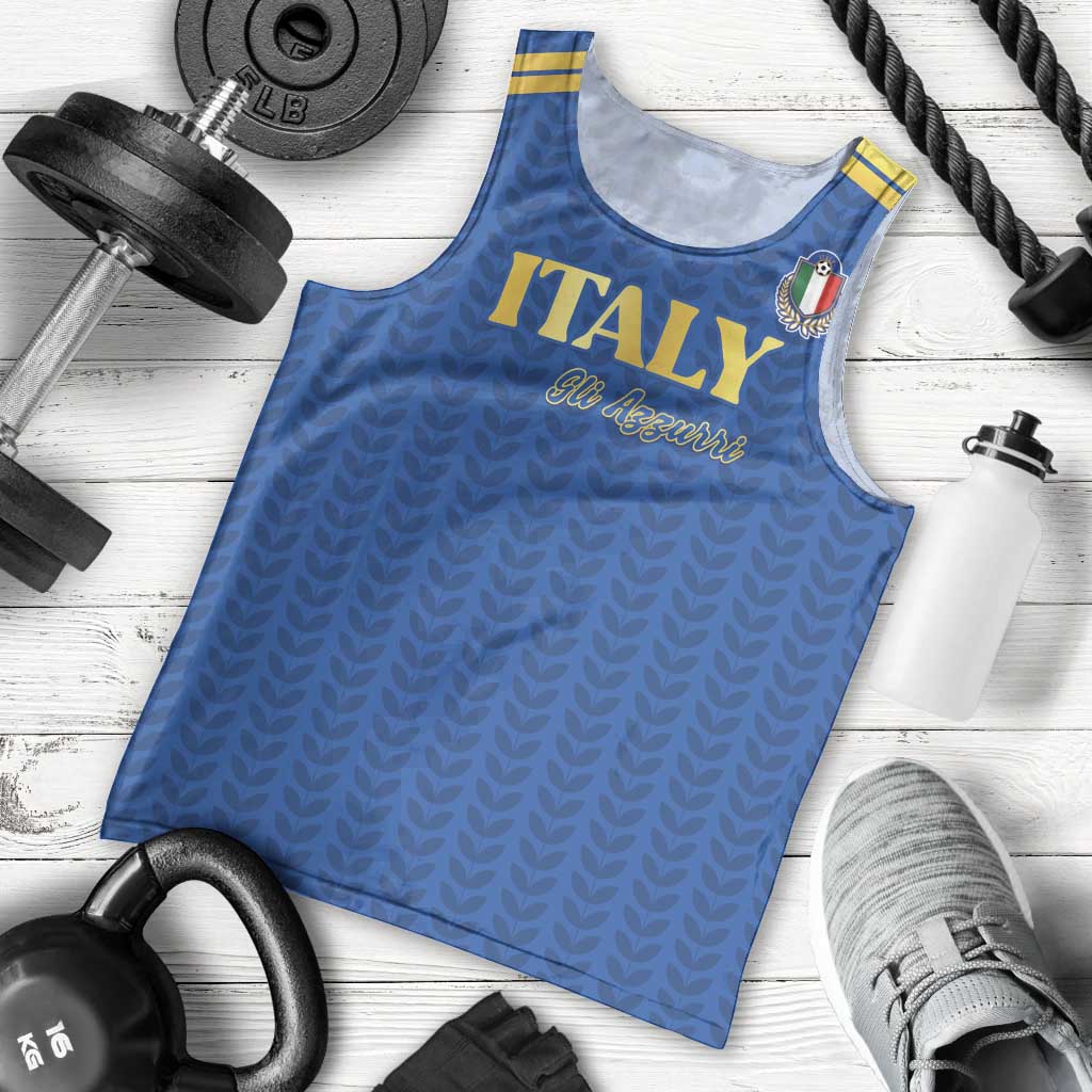 Custom Italy Football 2026 Men Tank Top Road To Champions - Wonder Print Shop