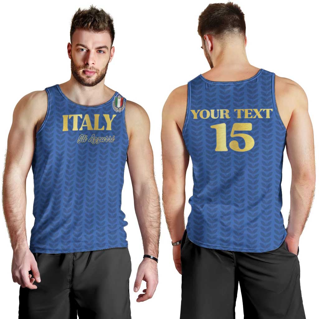 Custom Italy Football 2026 Men Tank Top Road To Champions - Wonder Print Shop