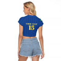 Custom Italy Football 2026 Raglan Cropped T Shirt Road To Champions - Wonder Print Shop