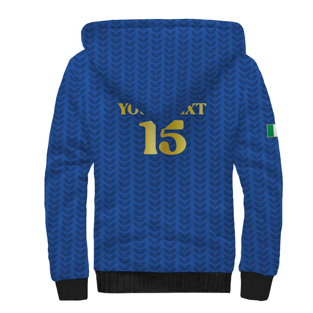 Custom Italy Football 2026 Sherpa Hoodie Road To Champions - Wonder Print Shop