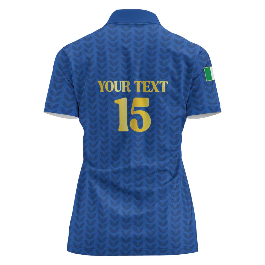 Custom Italy Football 2026 Women Polo Shirt Road To Champions - Wonder Print Shop