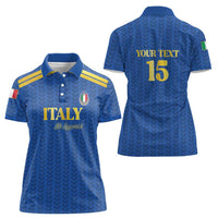 Custom Italy Football 2026 Women Polo Shirt Road To Champions - Wonder Print Shop