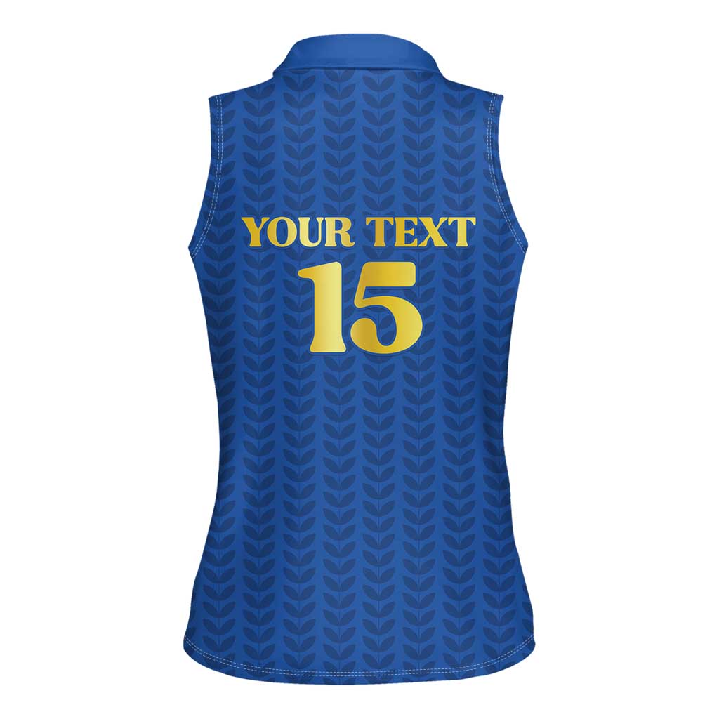 Custom Italy Football 2026 Women Sleeveless Polo Shirt Road To Champions - Wonder Print Shop