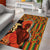 African-American Mother's Day Area Rug Black Mom And Son Kente Pattern