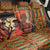 African-American Mother's Day Back Car Seat Cover Black Mom And Son Kente Pattern