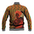 African-American Mother's Day Baseball Jacket Black Mom And Son Kente Pattern