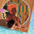 African-American Mother's Day Beach Blanket Black Mom And Son Kente Pattern
