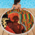 African-American Mother's Day Beach Blanket Black Mom And Son Kente Pattern