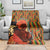 African-American Mother's Day Blanket Black Mom And Son Kente Pattern