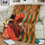 African-American Mother's Day Blanket Black Mom And Son Kente Pattern