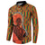 African-American Mother's Day Button Sweatshirt Black Mom And Son Kente Pattern