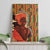 African-American Mother's Day Canvas Wall Art Black Mom And Son Kente Pattern