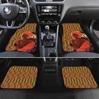 African-American Mother's Day Car Mats Black Mom And Son Kente Pattern