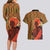 African-American Mother's Day Couples Matching Long Sleeve Bodycon Dress and Hawaiian Shirt Black Mom And Son Kente Pattern