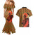 African-American Mother's Day Couples Matching Mermaid Dress and Hawaiian Shirt Black Mom And Son Kente Pattern