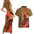 African-American Mother's Day Couples Matching Short Sleeve Bodycon Dress and Hawaiian Shirt Black Mom And Son Kente Pattern