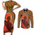 African-American Mother's Day Couples Matching Short Sleeve Bodycon Dress and Long Sleeve Button Shirt Black Mom And Son Kente Pattern
