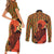 African-American Mother's Day Couples Matching Short Sleeve Bodycon Dress and Long Sleeve Button Shirt Black Mom And Son Kente Pattern
