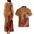 African-American Mother's Day Couples Matching Tank Maxi Dress and Hawaiian Shirt Black Mom And Son Kente Pattern