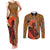 African-American Mother's Day Couples Matching Tank Maxi Dress and Long Sleeve Button Shirt Black Mom And Son Kente Pattern