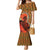 African-American Mother's Day Family Matching Mermaid Dress and Hawaiian Shirt Black Mom And Son Kente Pattern