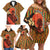 African-American Mother's Day Family Matching Off Shoulder Short Dress and Hawaiian Shirt Black Mom And Son Kente Pattern