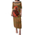 African-American Mother's Day Family Matching Puletasi and Hawaiian Shirt Black Mom And Son Kente Pattern
