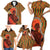 African-American Mother's Day Family Matching Short Sleeve Bodycon Dress and Hawaiian Shirt Black Mom And Son Kente Pattern