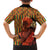 African-American Mother's Day Family Matching Summer Maxi Dress and Hawaiian Shirt Black Mom And Son Kente Pattern