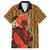African-American Mother's Day Family Matching Summer Maxi Dress and Hawaiian Shirt Black Mom And Son Kente Pattern