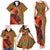 African-American Mother's Day Family Matching Tank Maxi Dress and Hawaiian Shirt Black Mom And Son Kente Pattern