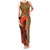 African-American Mother's Day Family Matching Tank Maxi Dress and Hawaiian Shirt Black Mom And Son Kente Pattern