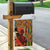 African-American Mother's Day Garden Flag Black Mom And Son Kente Pattern