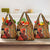 African-American Mother's Day Grocery Bag Black Mom And Son Kente Pattern