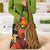 African-American Mother's Day Grocery Bag Black Mom And Son Kente Pattern