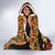 African-American Mother's Day Hooded Blanket Black Mom And Son Kente Pattern
