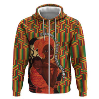 African-American Mother's Day Hoodie Black Mom And Son Kente Pattern