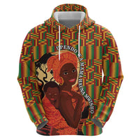 African-American Mother's Day Hoodie Black Mom And Son Kente Pattern