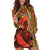 African-American Mother's Day Hoodie Dress Black Mom And Son Kente Pattern