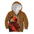African-American Mother's Day Kid Hoodie Black Mom And Son Kente Pattern