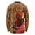 African-American Mother's Day Long Sleeve Shirt Black Mom And Son Kente Pattern