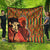 African-American Mother's Day Quilt Black Mom And Son Kente Pattern
