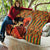 African-American Mother's Day Quilt Black Mom And Son Kente Pattern