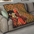 African-American Mother's Day Quilt Black Mom And Son Kente Pattern